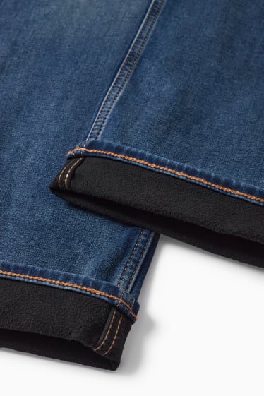 Home - Straight jeans - texans tèrmics - jog denim - LYCRA® - texà blau fosc