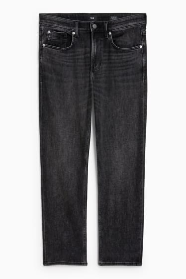 Home - Straight jeans - texans tèrmics - jog denim - LYCRA® - texà gris fosc