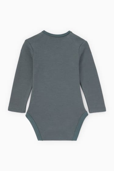 Unisex - Vos en konijntje - rompertje - donkergroen