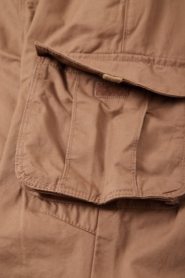 Children - Cargo trousers - thermal trousers - light brown