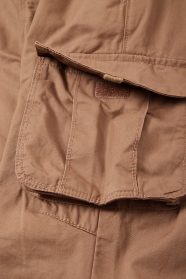 Kinder Buben - Cargohose - Thermohose - hellbraun