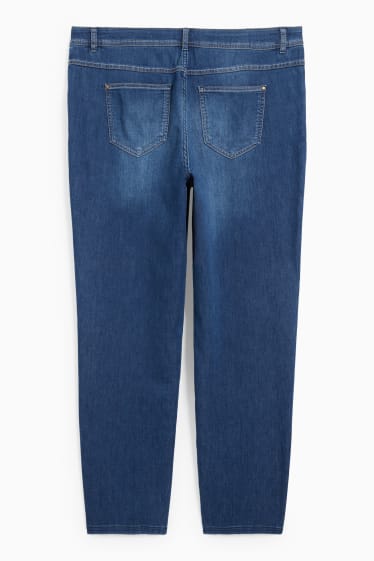 Damen - Slim Jeans - Mid Waist - jeansblau