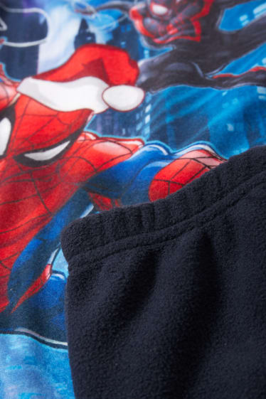 Kinder Jungen - Spider-Man - Weihnachts-Fleece-Pyjama - dunkelblau