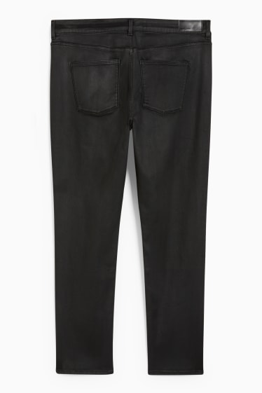 Damen - Slim Jeans - Mid Waist - schwarz
