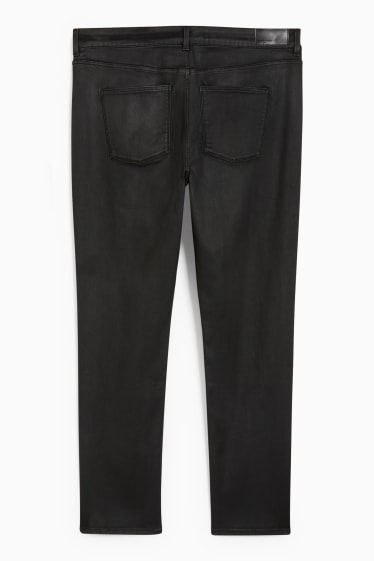 Women - Slim jeans - mid-rise waist - black