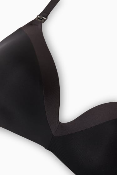 Women - Non-wired nursing bra - padded - black