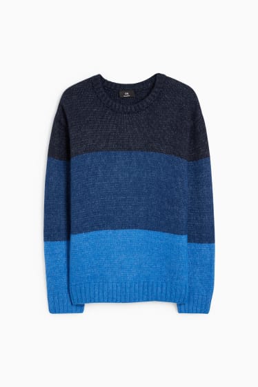 Hommes - Pull - bleu foncé