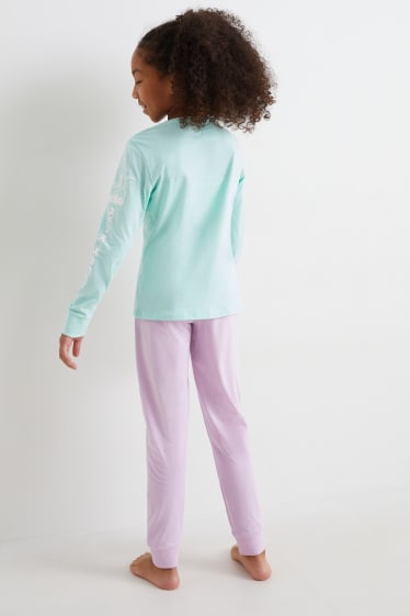 Kinder - Lilo & Stitch - Pyjama - 2 teilig - mintgrün