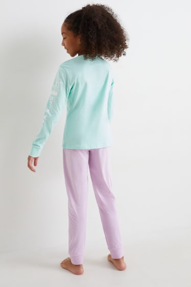 Niños: niñas - Lilo & Stitch - pijama - 2 piezas - verde menta