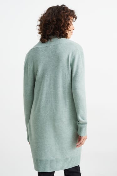 Damen - Basic-Strickjacke - mintgrün