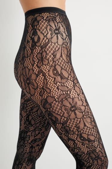 Donna - Collant - LYCRA® - fantasia - nero