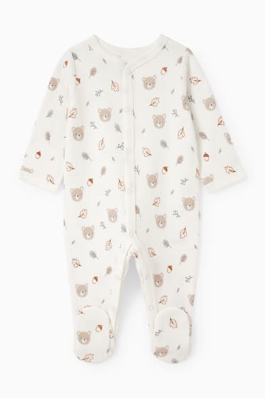 Unisex - Erstlings-Set - 3 teilig - schneeweiß