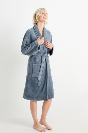 Women - Bathrobe - blue