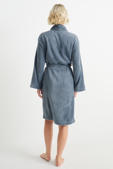 Women - Bathrobe - blue