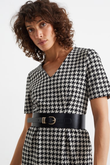 Donna - Cintura - similpelle - nero