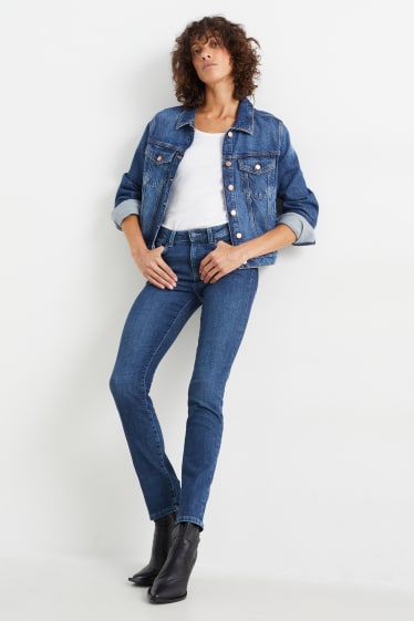 Dames - Slim jeans - thermojeans - LYCRA® - jeansblauw