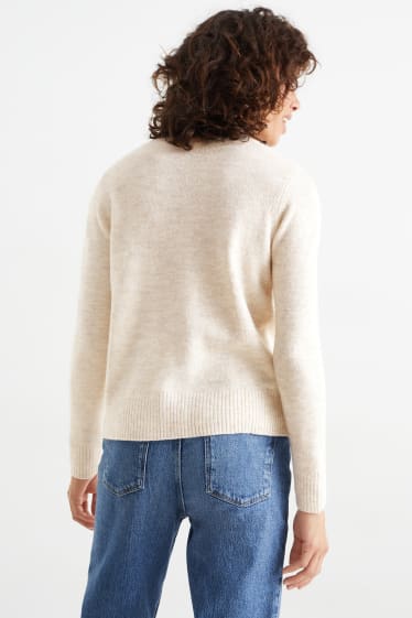 Femmes - Pullover basique - beige clair