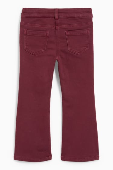 Kinder Mädchen - Thermohose - dunkelrot