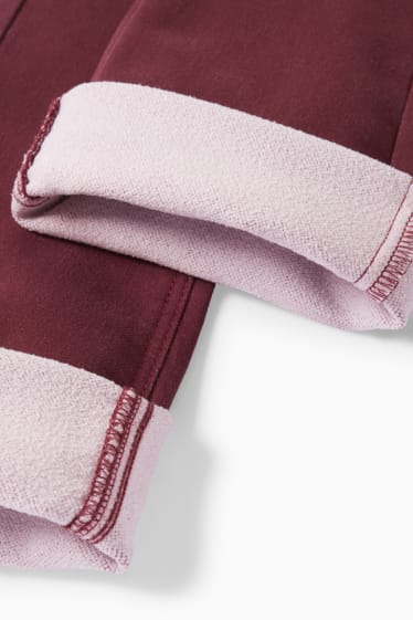 Kinder Mädchen - Thermohose - dunkelrot