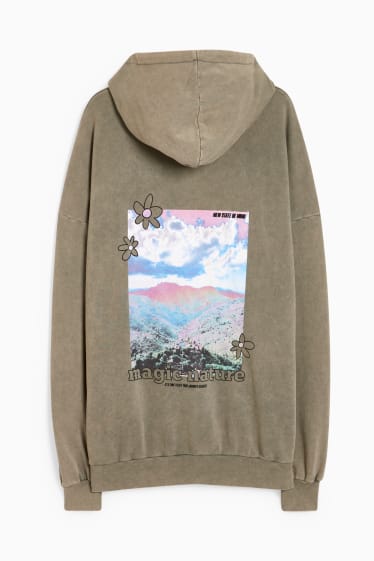 Mujer - CLOCKHOUSE - sudadera con capucha - verde