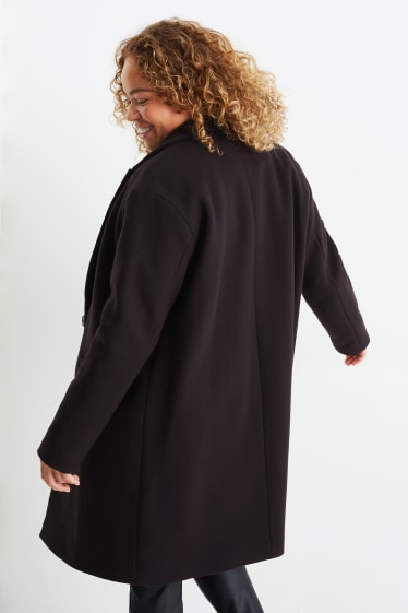 Donna - Cappotto - misto lana - blu scuro