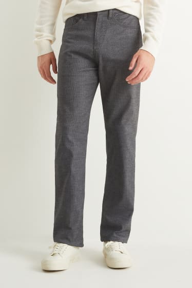 Home - Pantalons - regular fit - Flex - gris fosc