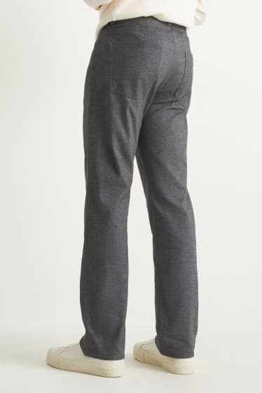 Hommes - Pantalon - regular fit - Flex - gris foncé