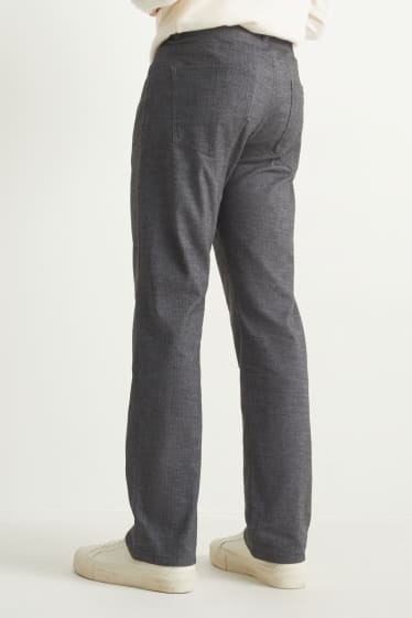 Heren - Broek - regular fit - Flex - donkergrijs