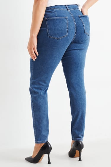 Femei - Jegging jeans - talie înaltă - denim-albastru