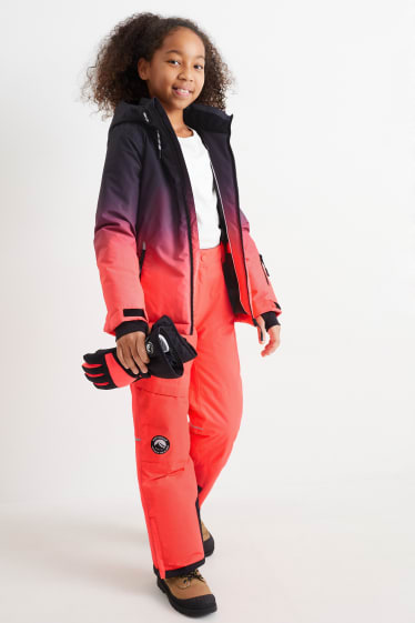 Bambine - Pantaloni da sci - rosso
