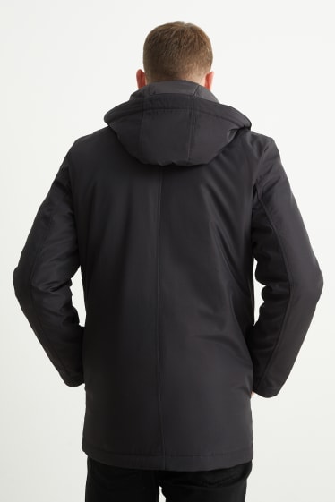 Herren - Jacke mit Kapuze - schwarz