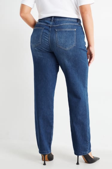 Dames - Slim jeans - mid waist - jeansblauw