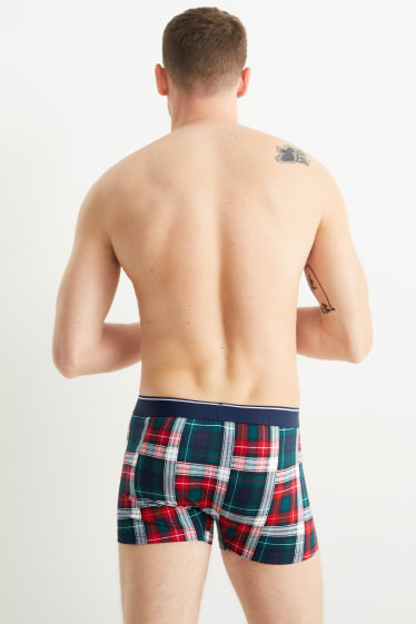 Herren - Multipack 5er - Weihnachts-Trunks - dunkelgrün
