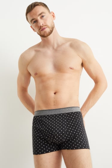 Uomo - Confezione da 3 - boxer aderenti natalizi - nero