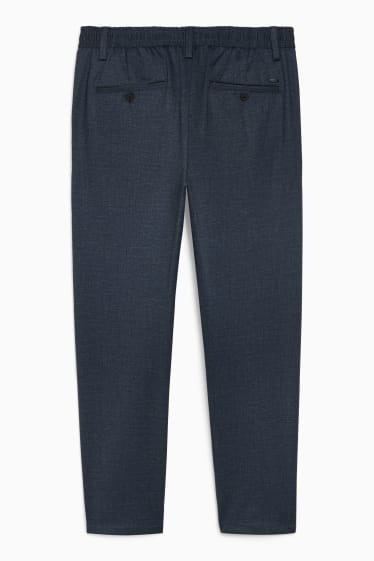 Hommes - Pantalon - tapered fit - Flex - bleu foncé