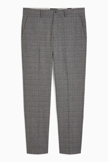 Men - Mix-and-match trousers - regular fit - Flex - stretch - gray-melange