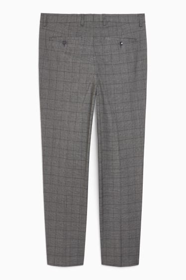 Men - Mix-and-match trousers - regular fit - Flex - stretch - gray-melange