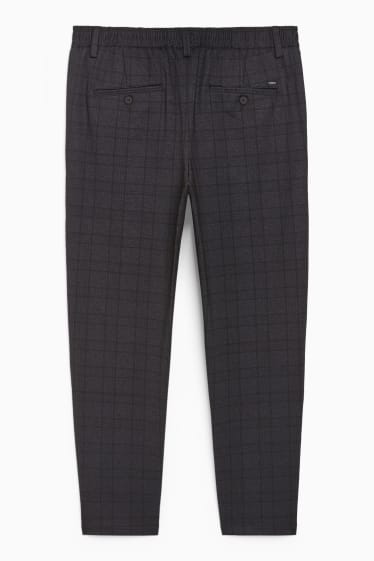 Home - Pantalons - tapered fit - Flex - quadres - negre