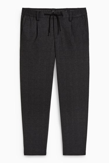 Hommes - Pantalon - tapered fit - Flex - noir