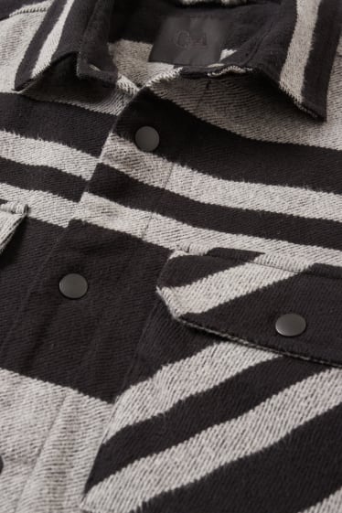Hommes - Veste-chemise - noir / gris