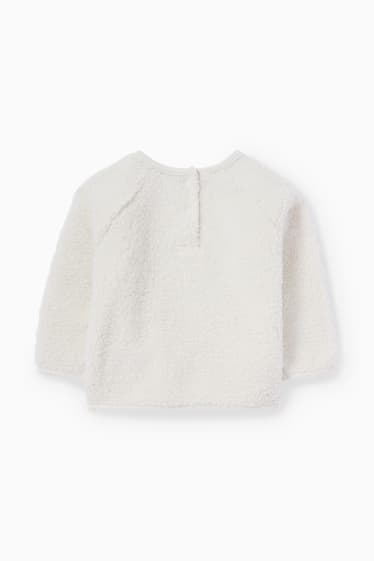 Bébés filles - Oursons - sweat chaud de Noël pour bébé - blanc crème