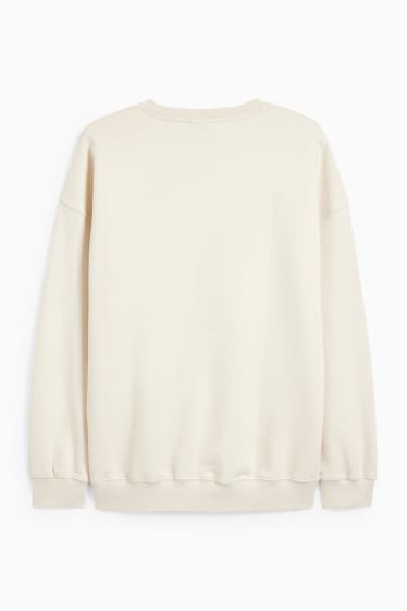 Heren - Sweatshirt - crème wit