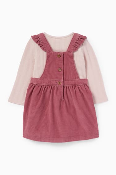 Babys - Baby-Outfit - 2 teilig - dunkelrosa