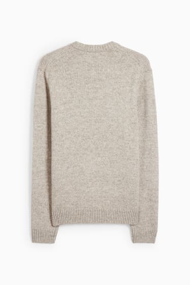 Men - Jumper - beige-melange