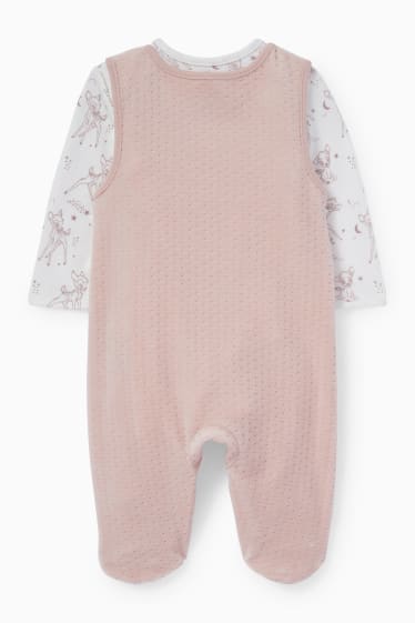 Nadó nena - Bambi - conjunt de pijama d’una peça - rosa