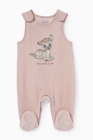 Bébés - Bambi - ensemble avec grenouillère - rose