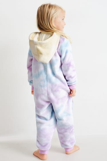 Kinder - Die Eiskönigin - Fleece-Jumpsuit mit Kapuze - hellviolett