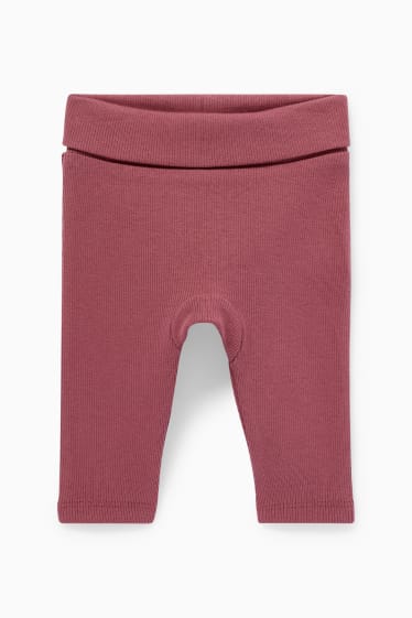 Babys - Babyoutfit - 3-delig - donker rose