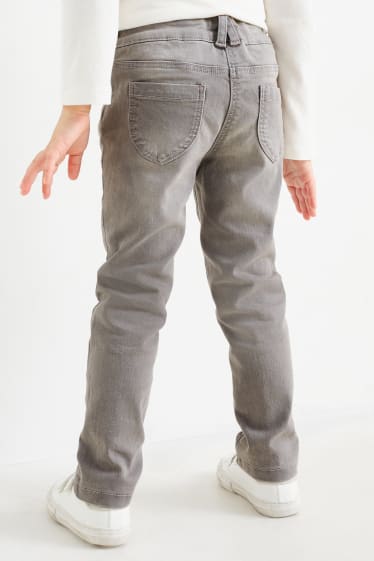 Kinder Mädchen - Hello Kitty - Skinny Jeans - Thermojeans - jeansgrau