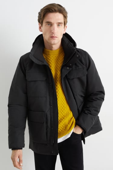 Hombre - Chaqueta con capucha - negro